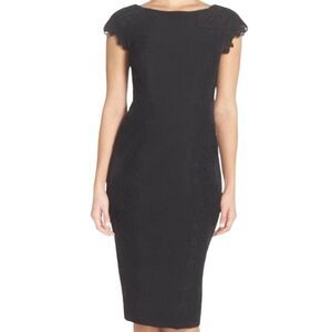 Maggie London Dress NWT Lace Sheath Details Size 6